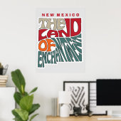 New Mexico Nickname Word Art Poster (Heimbüro)