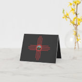 New Mexico NM Zia Indian Symbol Waterfall T - Shir Karte (Gelbe Blume)