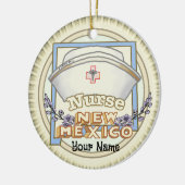 New Mexico Nurse Keramik Ornament (Links)