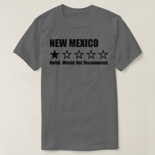 New Mexico One Review T-Shirt (Design vorne)