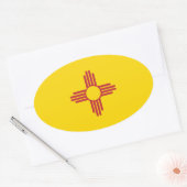 NEW MEXICO OVALER AUFKLEBER (Umschlag)