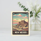 New Mexico | Patriotischer Geist Vintag Postkarte (Stehend Vorderseite)