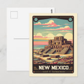 New Mexico | Patriotischer Geist Vintag Postkarte (Vorne/Hinten)