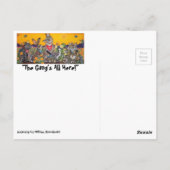 New Mexico Postkarte mit Wüste Südwestliche Tiere (Rückseite)