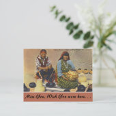 New Mexico, Potterie Maker, San Ildefonso Pueblo Postkarte (Stehend Vorderseite)