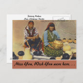 New Mexico, Potterie Maker, San Ildefonso Pueblo Postkarte (Vorne/Hinten)