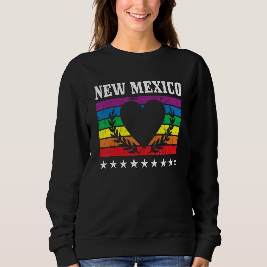 New Mexico Pride Flag Pride Month LGBTQ Flag LGBT  Sweatshirt (Vorderseite)