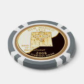 New Mexico Proof Gold Staat Quarter Pokerchips (Einzeln)