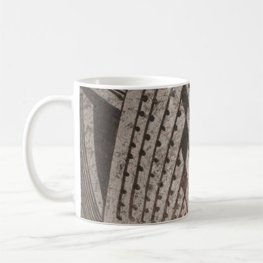 New Mexico Pueblo Antikes Kunstdesign Kaffeetasse (Links)