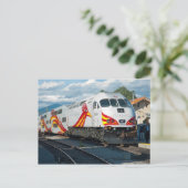 New Mexico Rail Runner Express in Santa Fe Postkarte (Stehend Vorderseite)