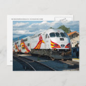New Mexico Rail Runner Express in Santa Fe Postkarte (Vorne/Hinten)