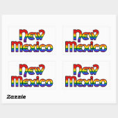 New Mexico Rainbow Text Stickers (Blatt)