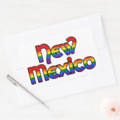 New Mexico Rainbow Text Stickers (Umschlag)