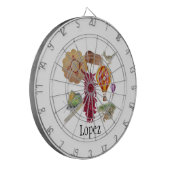 New Mexico Red Chile Pinõn Zia Hot Air Ballon Dartscheibe (Vorderseite Links)