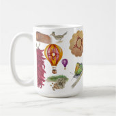 New Mexico Red Chile Pinõn Zia Hot Air Ballon Kaffeetasse (Links)