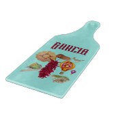 New Mexico Red Chile Pinõn Zia Hot Air Ballon Schneidebrett (Ecke)