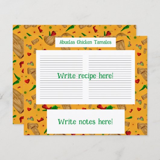 New Mexico Red & Green Chile Tamales Zia Nopales (Vorne/Hinten)