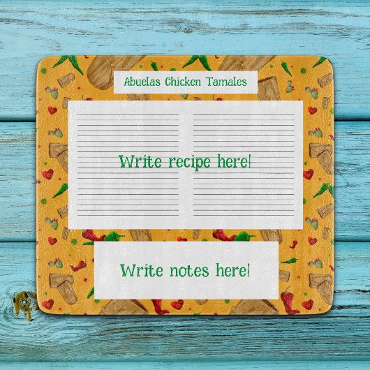 New Mexico Red & Green Chile Tamales Zia Nopales Schneidebrett
