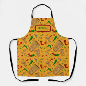 New Mexico Red & Green Chile Tamales Zia Nopales Schürze (Vorderseite)