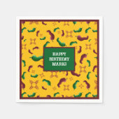 New Mexico Red & Green Chile Tamales Zia Nopales Serviette (Vorderseite)