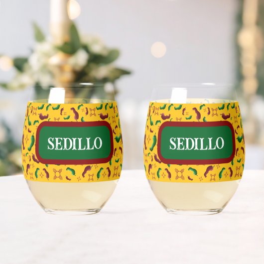 New Mexico Red & Green Chile Tamales Zia Nopales Weinglas Ohne Stiel (Insitu (Hochzeit))