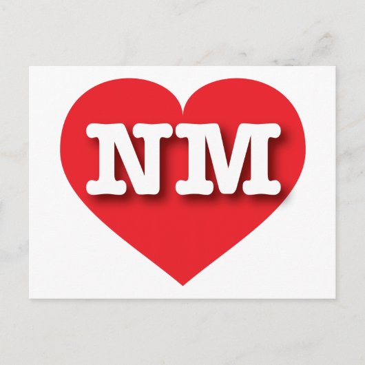 New Mexico Red Heart - I Liebe NM Postkarte (Vorderseite)