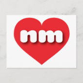 New Mexico Red heart - I Liebe nm Postkarte (Vorderseite)