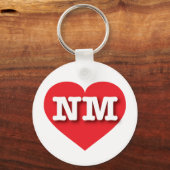 New Mexico Red Heart - I Liebe NM Schlüsselanhänger (Vorderseite)