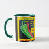 New Mexico Red oder Green Chile Kaffeetasse (Links)