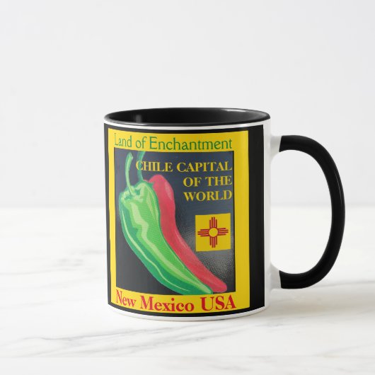 New Mexico Red or Green Chile Coffee Cup Tasse (Rechts)