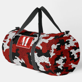 New Mexico Red & Silver Camo Printed  Duffle Bag