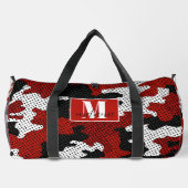 New Mexico Red & Silver Camo Printed Duffle Bag (Rückseite)