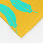 New Mexico Red Zia Türkise Feathers Fleecedecke (Ecke)
