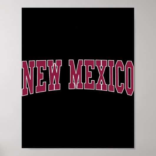 New Mexico - Retro-Design - Klick Poster (Vorne)