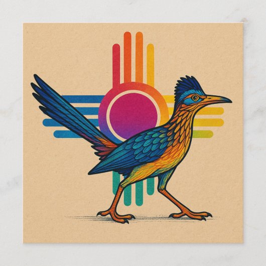 New Mexico Road Runner Einladung (Vorderseite)