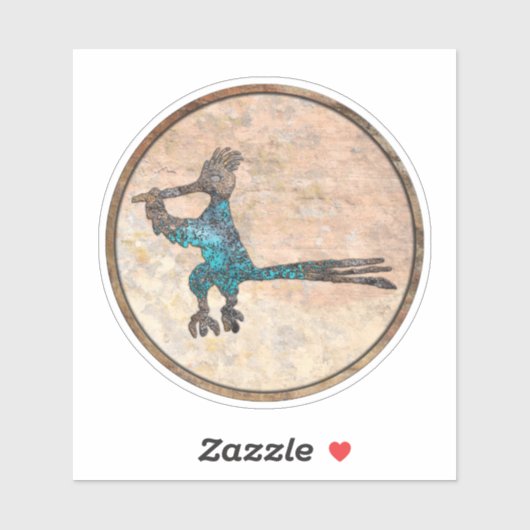New Mexico Road Runner Sticker (Blatt)