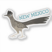 NEW MEXICO Roadrunner Bird Colocil Art Aufkleber (Vorderseite)