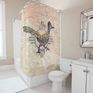 New Mexico Roadrunner Duschvorhang