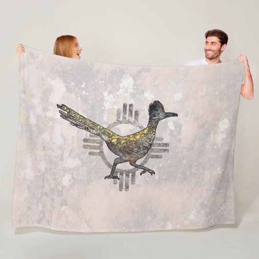 New Mexico Roadrunner Fleecedecke (Beispiel)
