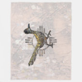 New Mexico Roadrunner Fleecedecke (Vorderseite)