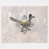 New Mexico Roadrunner Fleecedecke (Vorderseite (Horizontal))