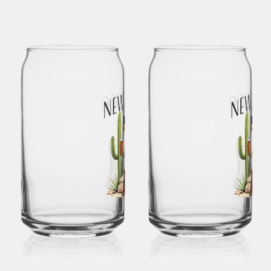 New Mexico Roadrunner having a beverage Dosenglas (Rechts)