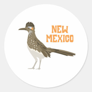 New Mexico Roadrunner Runder Aufkleber