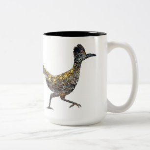 New Mexico Roadrunner Zwei-Tone-Kaffee-Tasse Zweifarbige Tasse