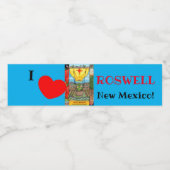 New Mexico Roswell Alien Funny Hot Air Ballon Wasserflaschenetikett (Einzelnes Label)