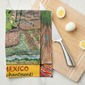 New Mexico Roswell Alien Funny Hot Air Ballon Zia Geschirrtuch (Viertel Falte)