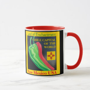 New Mexico Roter oder Grüner Chile Kaffeetasse