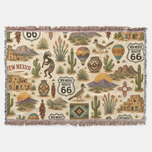New Mexico Route 66 Desert Drift Decke (Vorderseite)