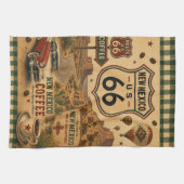 New Mexico Route 66 Enchanted Café Stil Geschirrtuch (Horizontal)