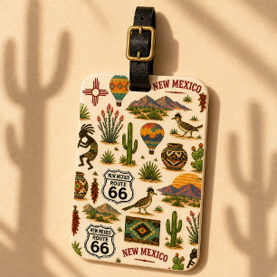 New Mexico Route 66 Fernweh Gepäckanhänger